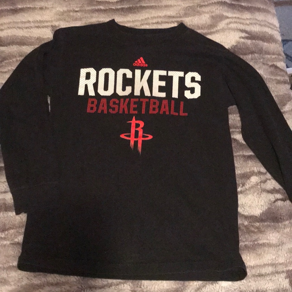 Long sleeve casual wear Houston rockets